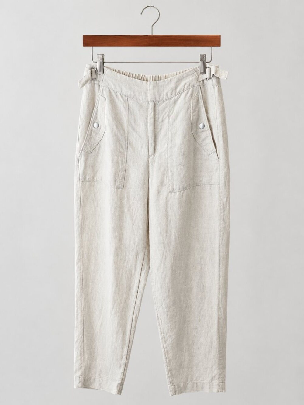 Athleta 100% Linen Utility Pants | Adjustable Waist | Size 8 Fits 4–8